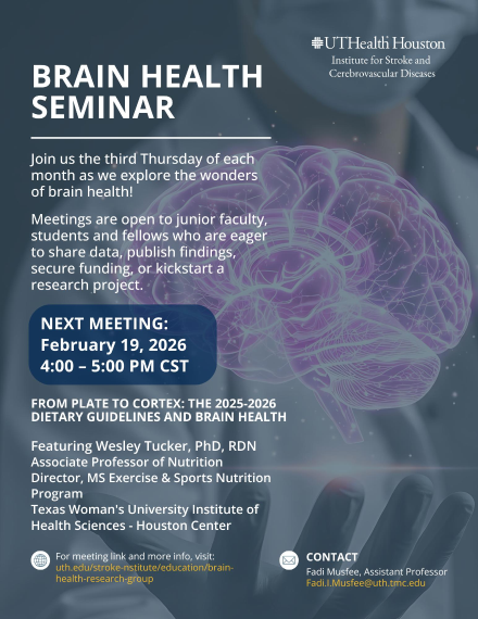 Brain Health Research Group - Monthly Meeting